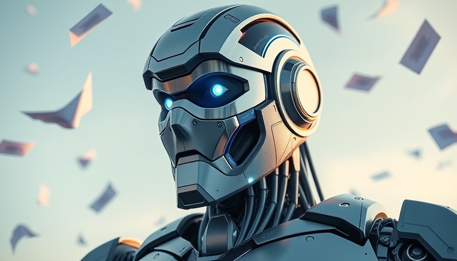 Futuristic robot with flying papers symbolizing data, Free Local RAG Scraper for Custom GPTs.