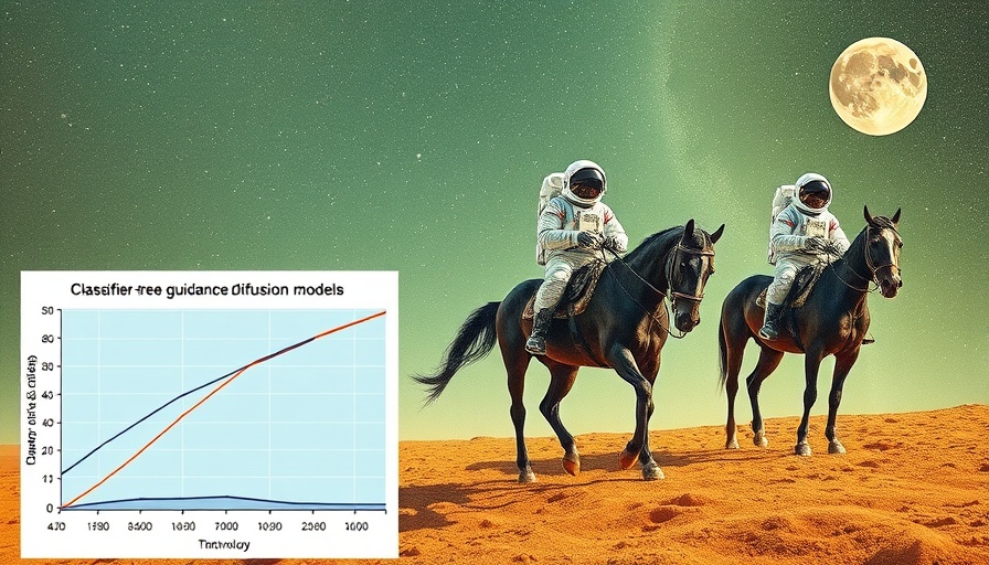 Visual of classifier-free guidance diffusion models with astronauts and graph.