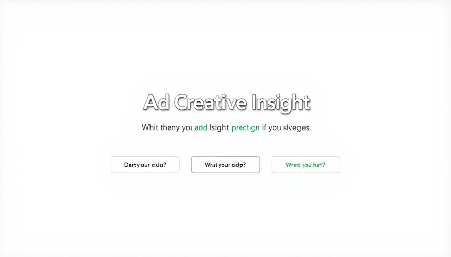 Minimalist interface of Ad Creative Insight GPT showing question prompts.