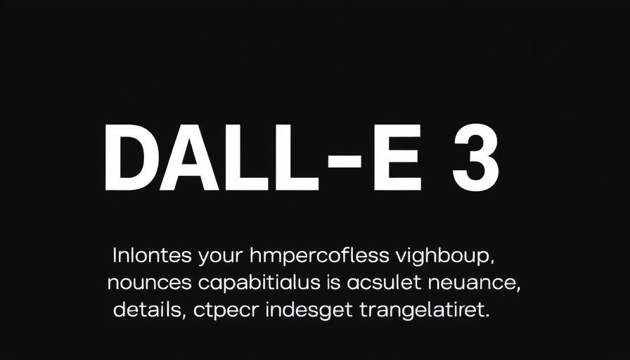 DALL-E 3 text on black background highlighting marketing impact.