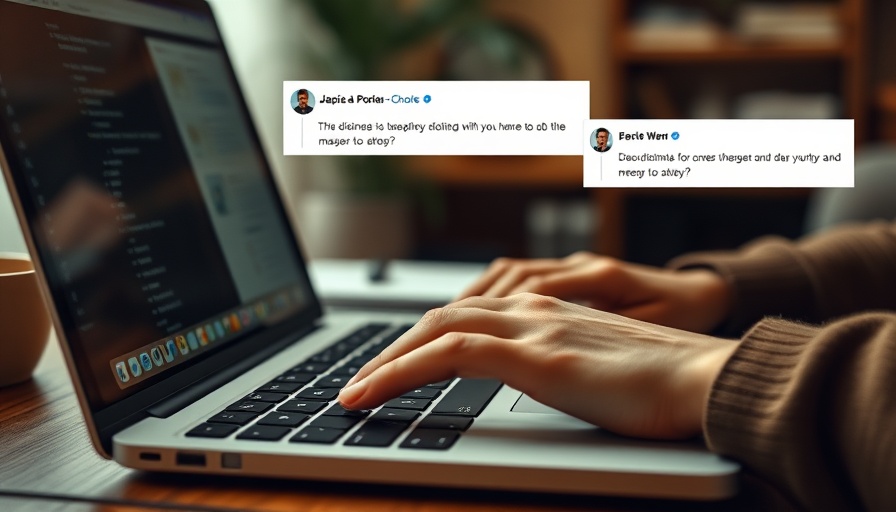 Laptop user encounters negative comments with notifications.