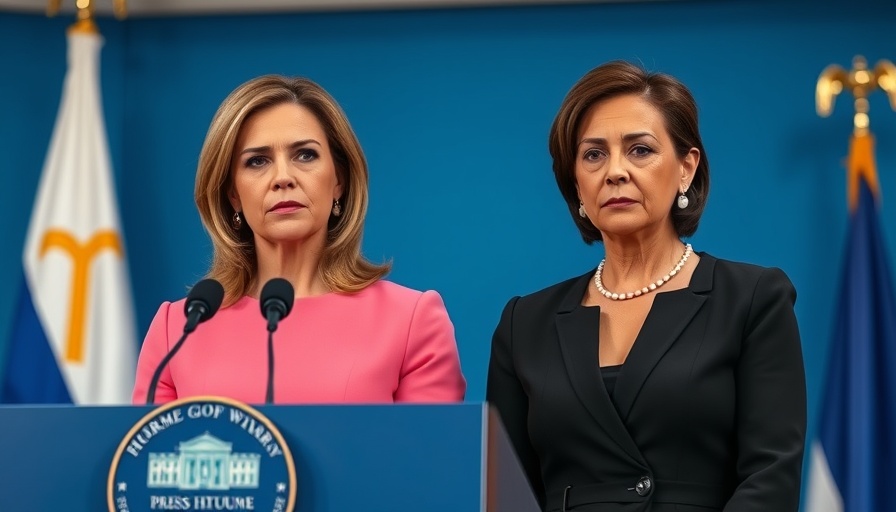 Women at White House press briefing during a news alert.