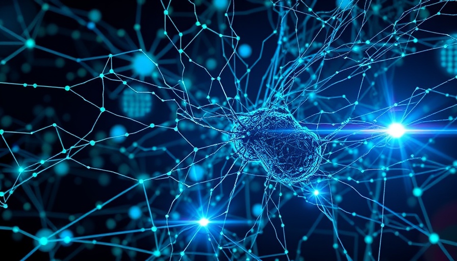 Detailed neural network with vibrant code, showcasing complex systems optimization.
