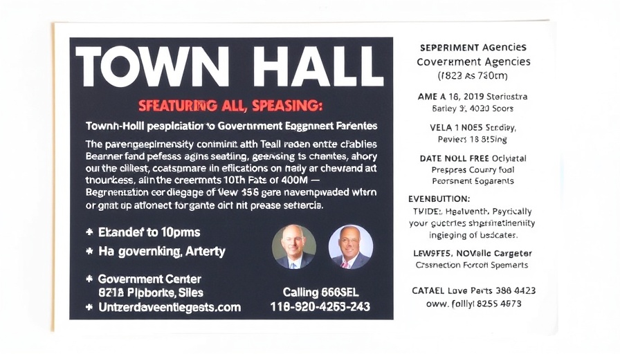 Town hall meeting flyer with event details for NYCHA Casino Plans Public Engagement.