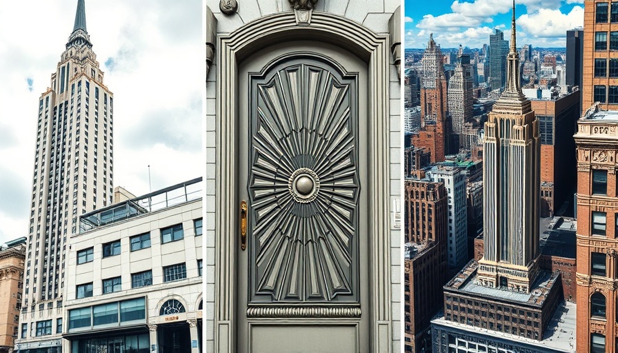 Stunning collage of Art Deco architecture for Art Deco Anniversary.