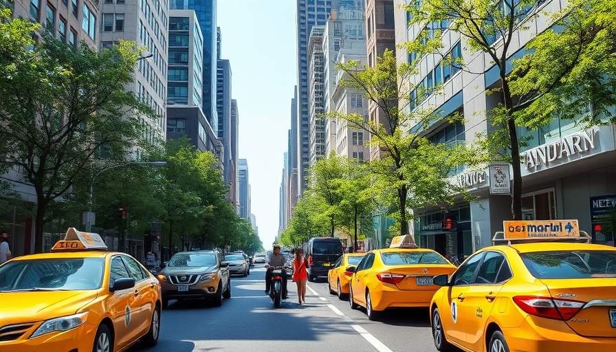 Vibrant city street symbolizing Adams $115B Budget Proposal's impact.