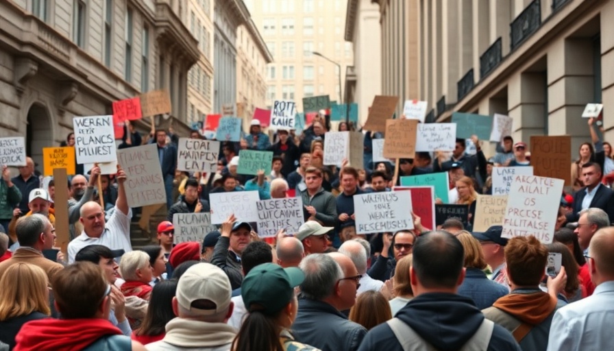 Protest at Penn Station illustrating FRA takeover impact.