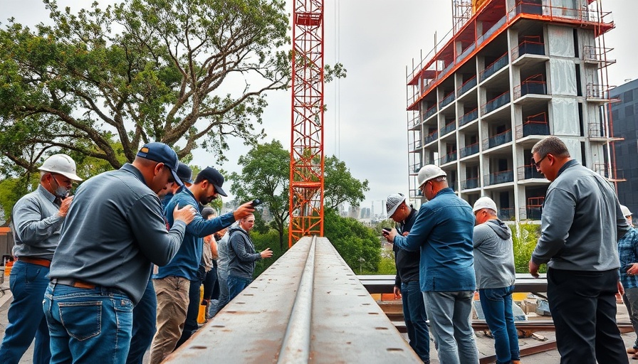 New York Historical Museum Expansion site with people signing beam.