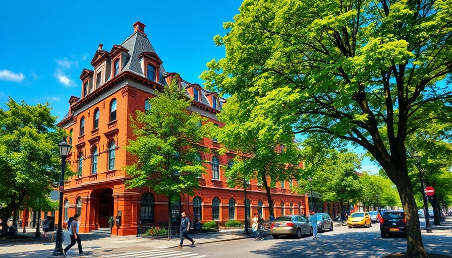 Historic red brick building reflecting Landmarks Preservation Law impact.