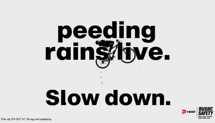 Powerful public safety message on speeding consequences, highlighting local journalism revival