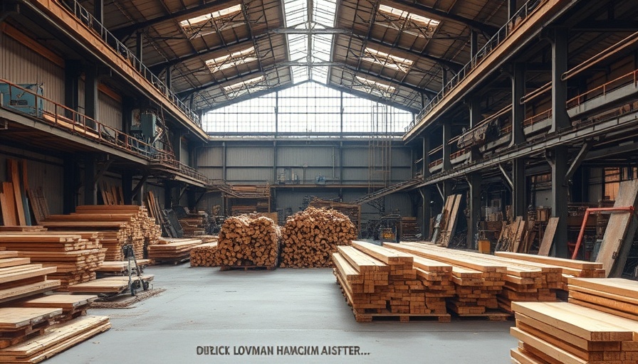 Sawmill recycling hurricane debris in industrial setting