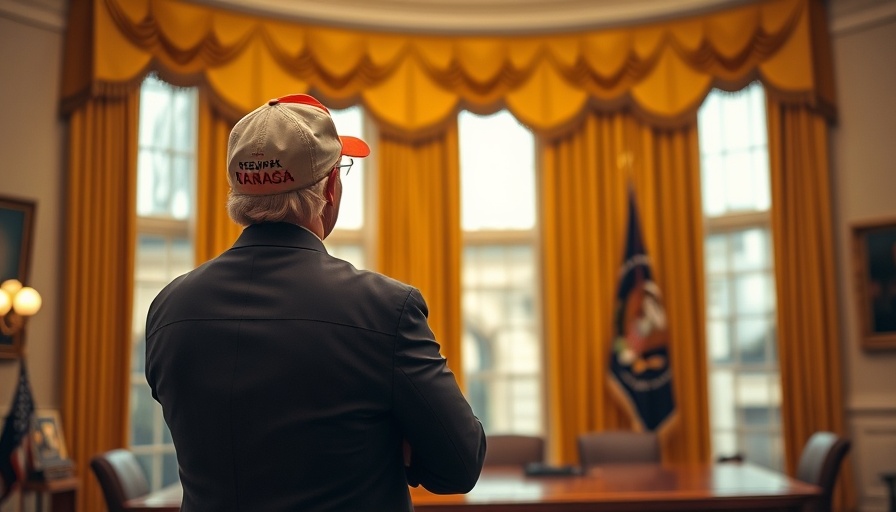 MAGA hat observer during Oval Office meeting, Trump administration context.