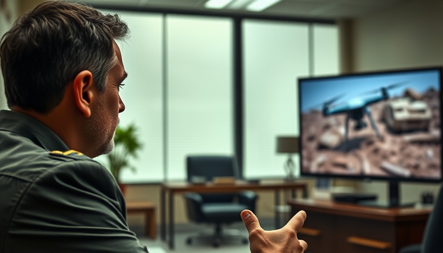 Serious discussion on Ukraine drone strike in military office.