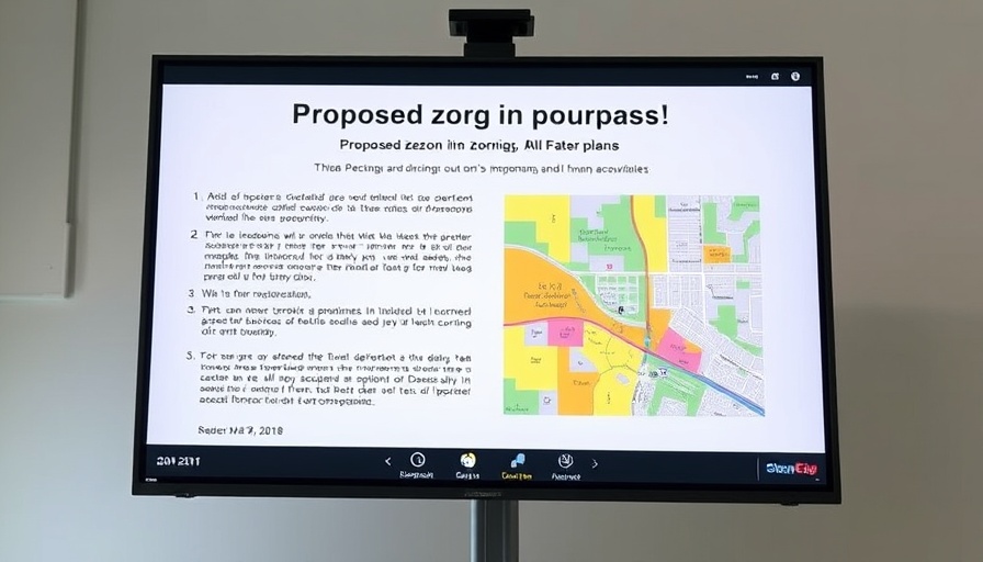 Virtual meeting slide on rezoning by Manhattan Community Board 4.