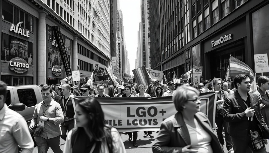 Preserve LGBTQ+ History in Manhattan: Historic march with banner.