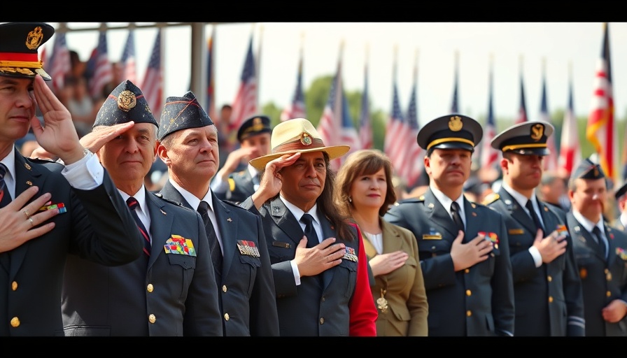 Trump Birthday Army Parade attendees showing respect, formal attire, patriotic.