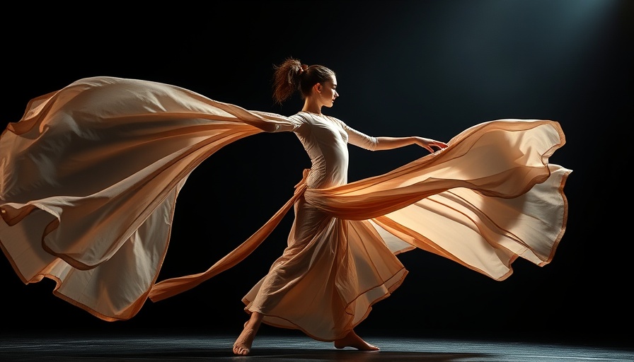Martha Graham Fifth Avenue dance performance in dramatic monochrome
