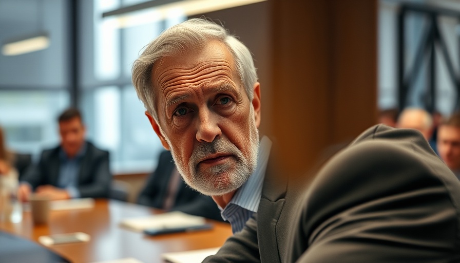 Older man speaking at a meeting on Israel-Iran tensions.