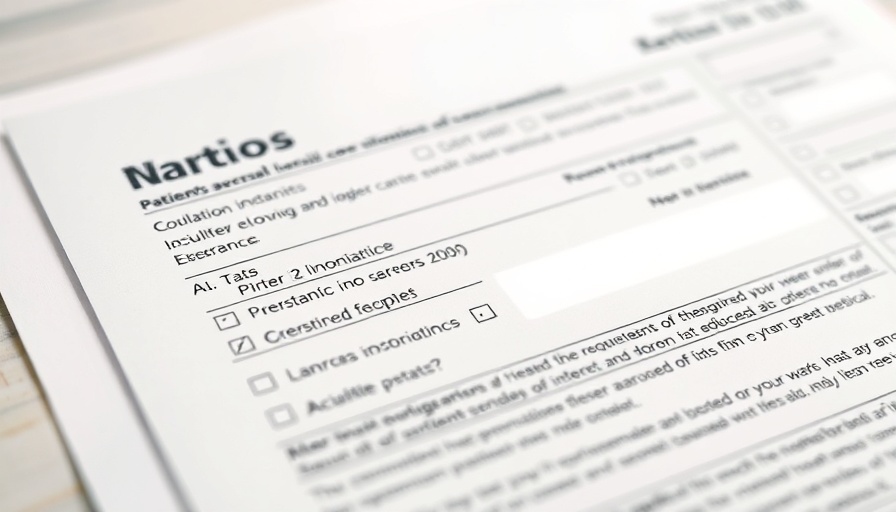 Medical form highlighting unrelated information in AI recommendations.