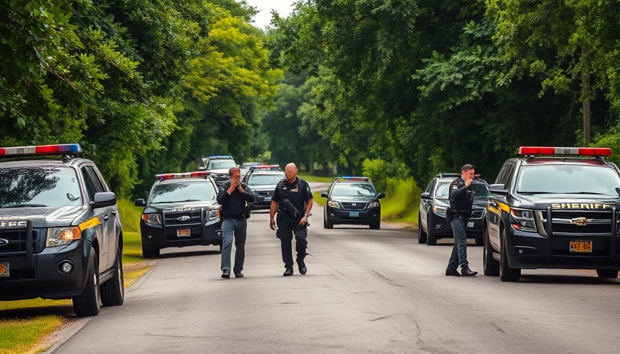 Law enforcement scene depicting response to ambush, highlighting safety.