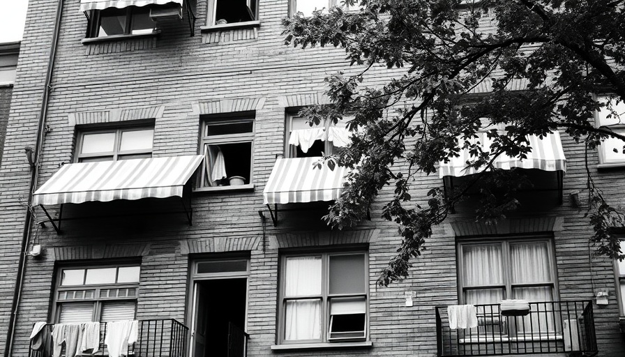 Historic urban cooling methods with window awnings.