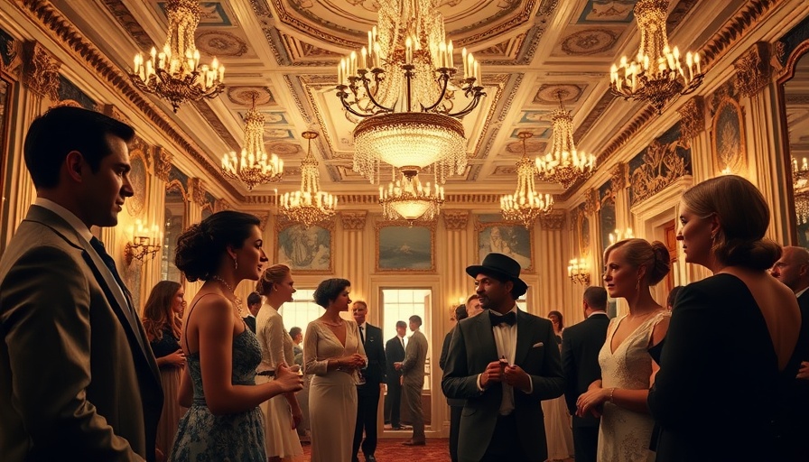 Gilded Age ballroom scene depicting NYC history timeline.