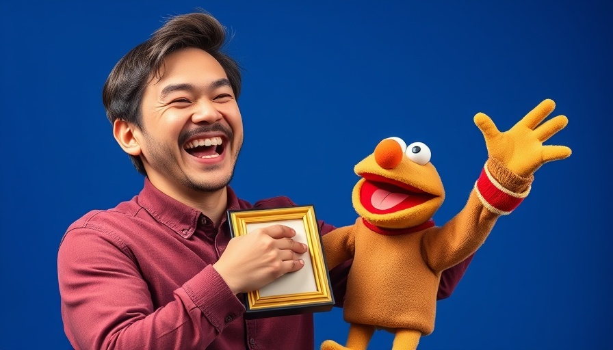 Joyful person with a puppet holding an award, Chelsea community events July 2025.