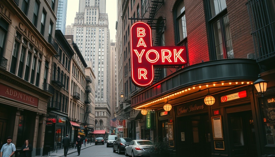 Historic collage of oldest bars in New York City with vintage tavern images.
