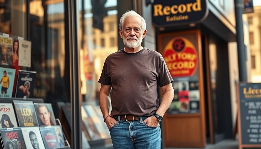 Man standing in front of Academy Records NoMad entrance