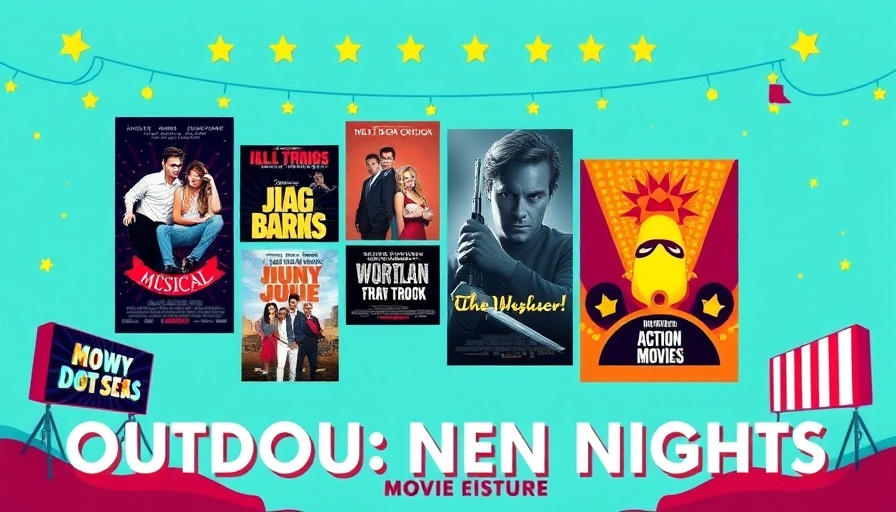 Provincetown drag performances and movie night banner.