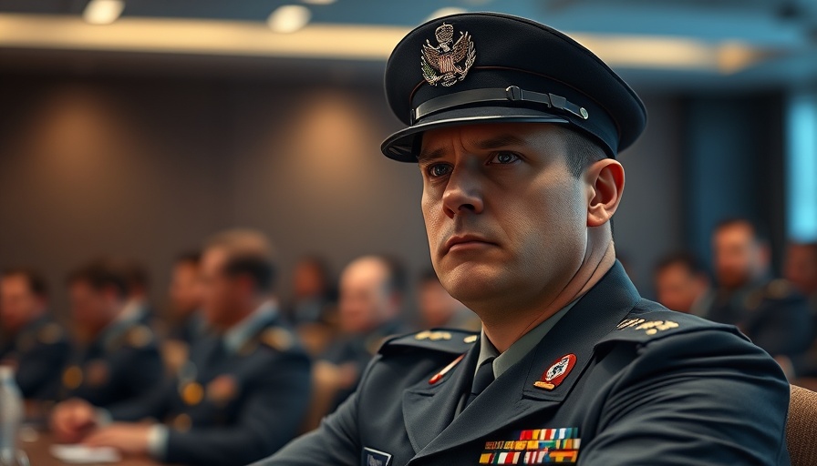 Focused military officer discusses U.S. air support for Ukraine.