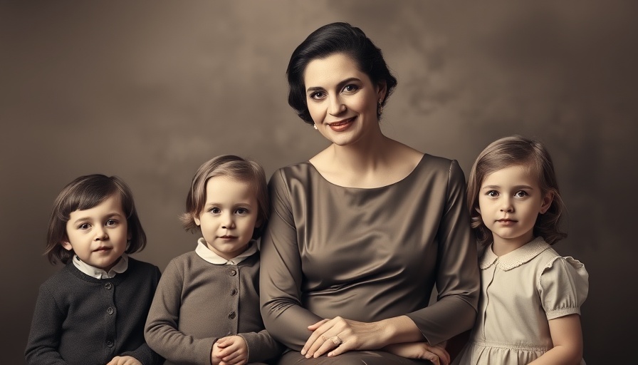 Alva Vanderbilt influence: vintage family portrait with elegant attire.