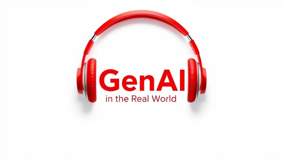 Minimalist graphic of headphones with 'GenAI in the Real World' text, Agent-to-Agent Communication in Generative AI.