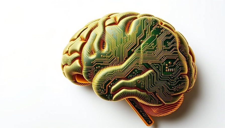 Intricate circuit board brain design illustrating LLM System Design and Model Selection.