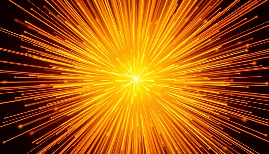 Radiant golden energy burst resembling AI Codecon logo