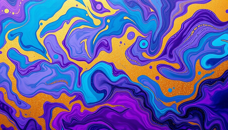Abstract painting with turquoise hues and gold, symbolizing AI-Resistant Technical Debt.