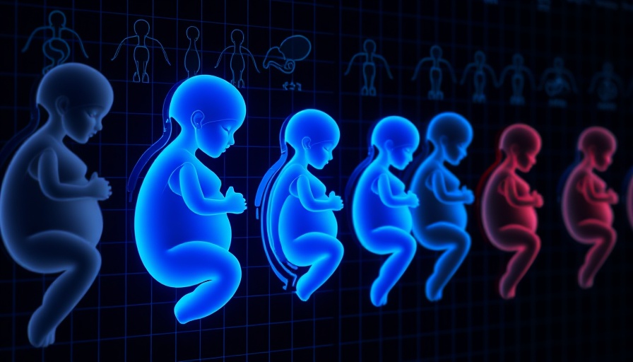 3D fetal models illustrating fetal health monitoring.