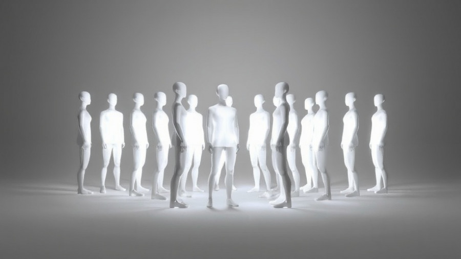 Minimalist lighting collection conveying human emotions in a studio.