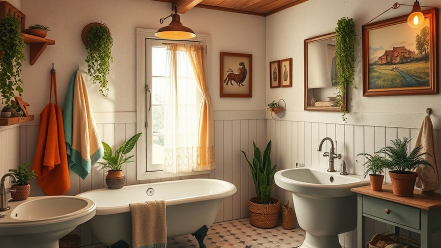 Cozy vintage bathroom with colorful towels hanging, best bath towels 2025.