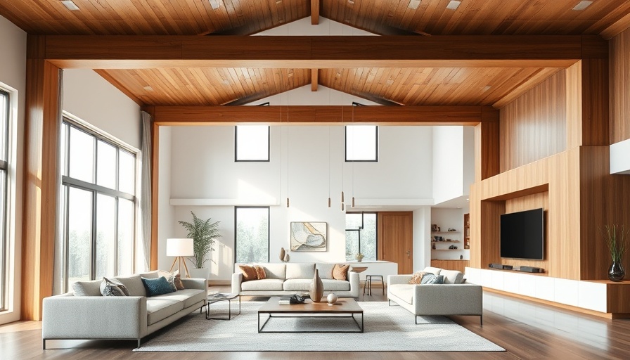 Brooklyn townhouse renovation, modern living room with wooden accents