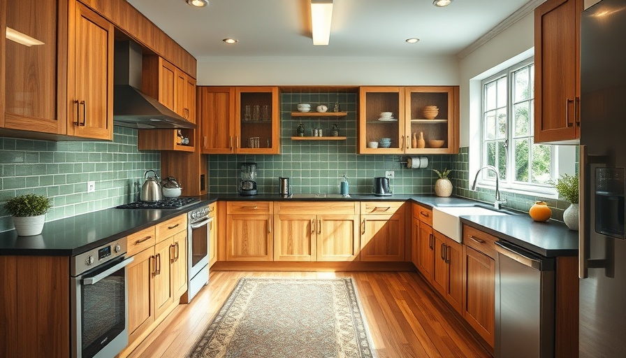 Elegant kitchen design showcasing harmony and warmth with modern details.
