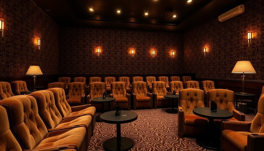 American diner design reimagined as a plush cinema lounge.