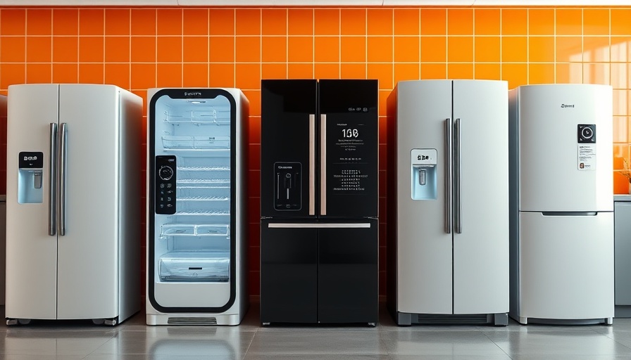 Sleek smart fridges for Best Smart Fridges 2025 in a modern layout.