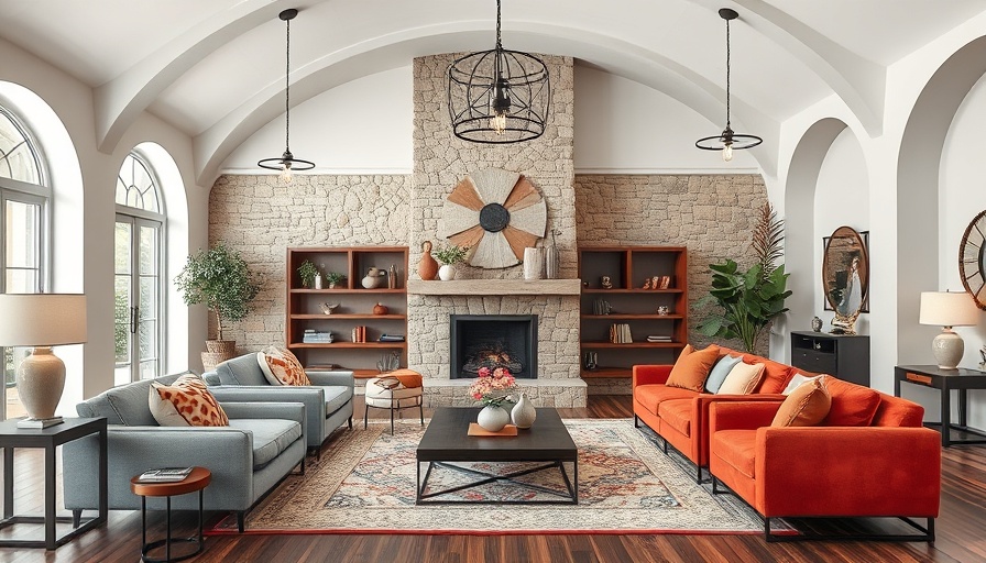Luxury home design Puglia living room with arched ceilings and elegant decor
