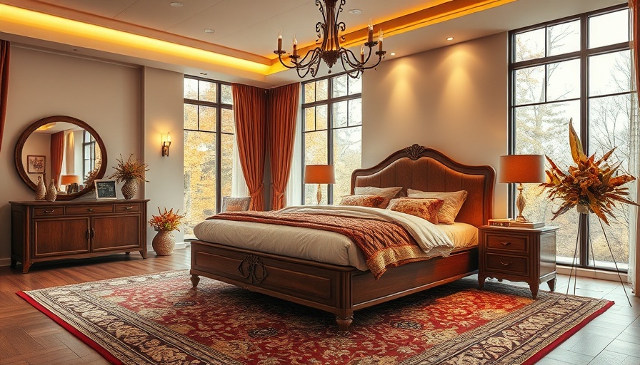 Luxurious bedroom showcasing best bed frames 2025, warm tones.