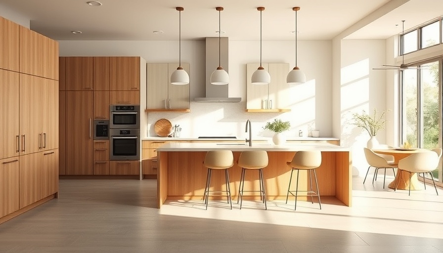 Modern kitchen with refinished cabinets for kitchen renovation.