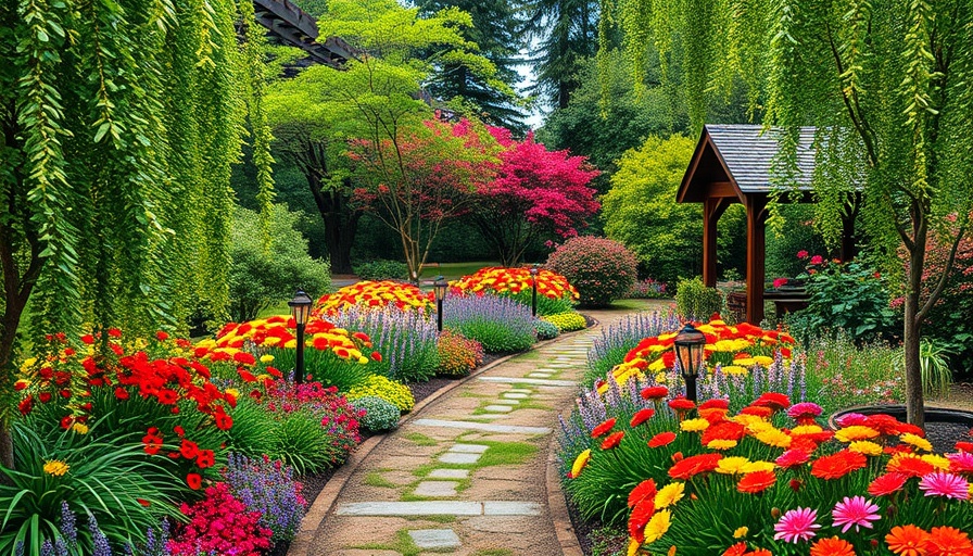 Lush garden path showcasing 2025 Chelsea Flower Show trends.