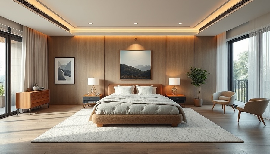 Spacious bedroom designed for aging in place with elegant decor.