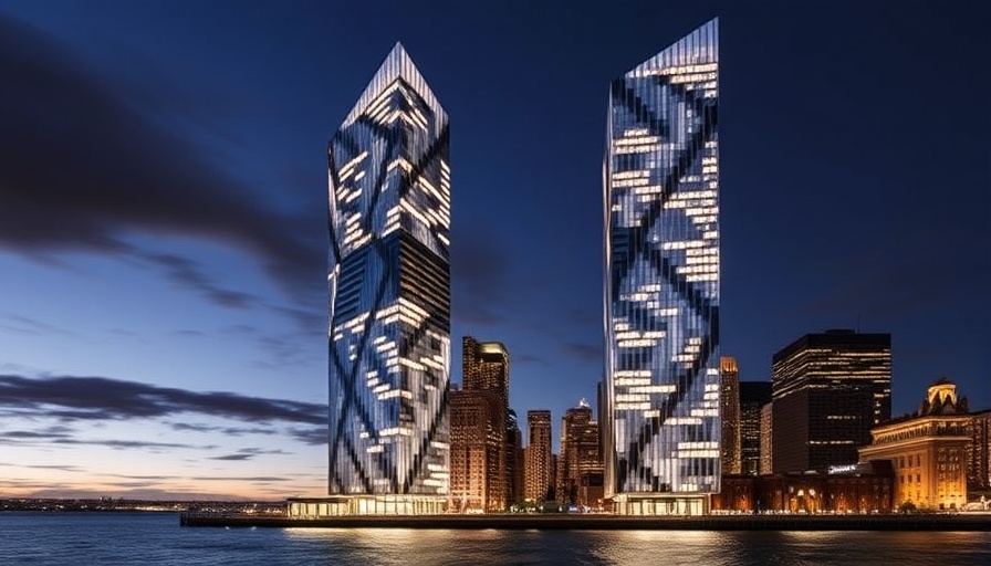 Brandon Haw Architecture completes two metallic skyscrapers on Brooklyn waterfront
