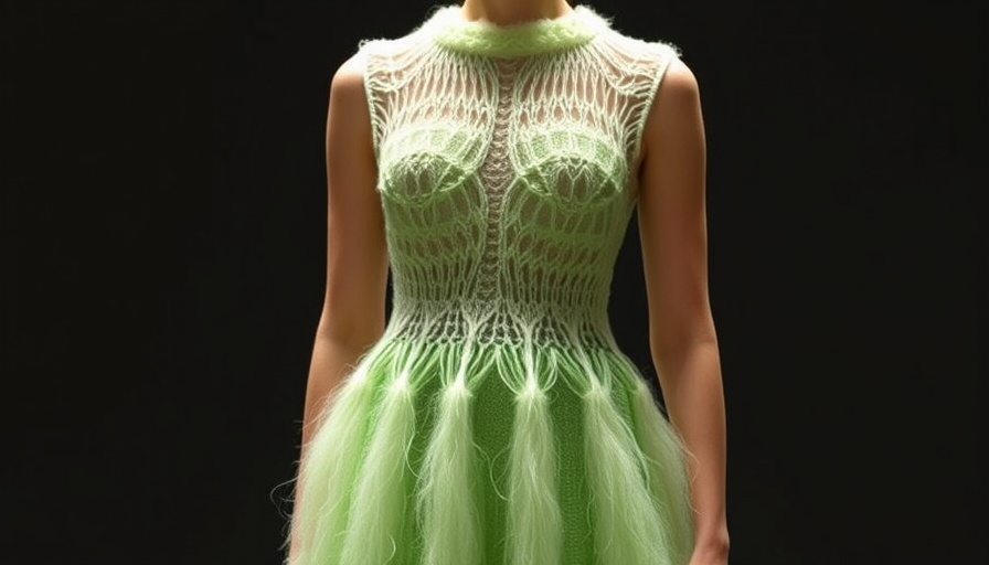 Shape-changing dress knitted from algae and wool among projects from New Designers